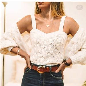 Zara White Women's Sweater